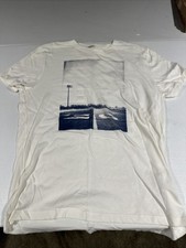 Abercrombie  Fitch White Muscle Football XL T Shirt - New W/O Tags