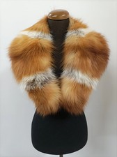 Real Fur Fox Collar in natural color.
