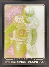 DeMarco Murray 2012 Topps Inception Printing Plates Yellow Cowboys 1/1