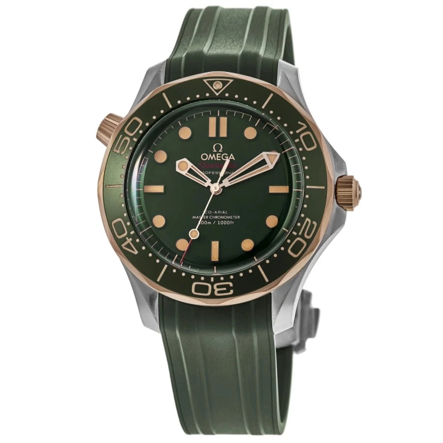 New Omega Seamaster Diver 300M Automatic Green Men's Watch 210.92.42.20.10.001