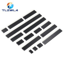 10Pcs Single Row Female Header Socket 2.54mm Pitch 2-40 Pin Connector UK