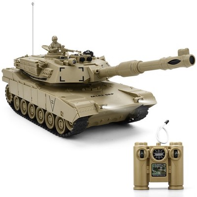 1/28 Battle Tank RC Tank with Infrared Shoot M1A2 Abrams Tiger Tank Toy for Kids