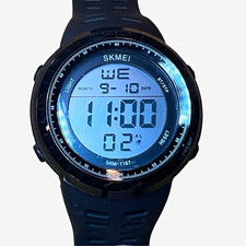 SKMEI 1167 Mens Digital Sport Quartz Watch Bl...