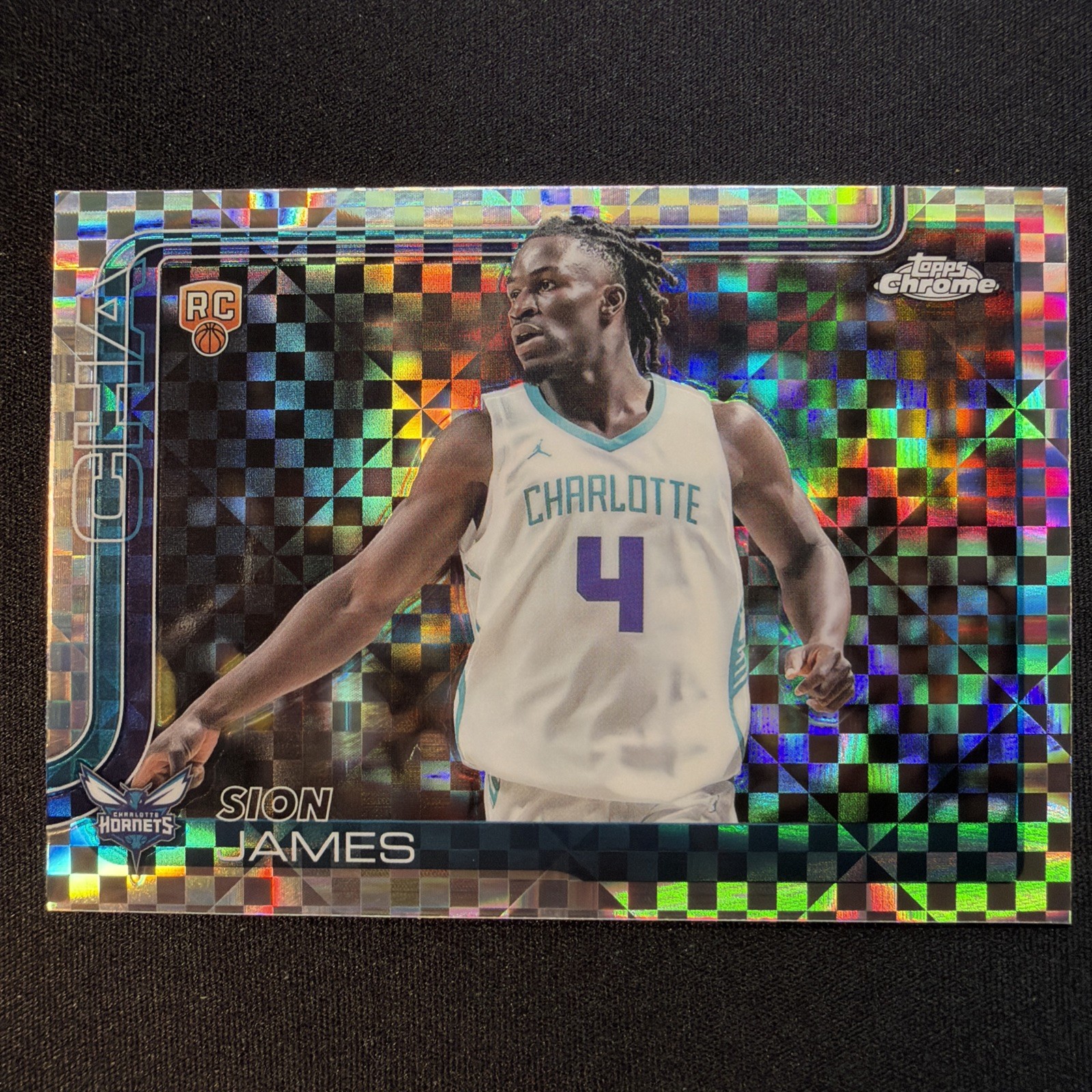 2025-26 Topps Chrome X-Fractor Refractor Sion James Rookie RC #283