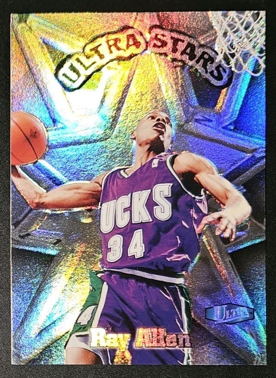 Ray Allen 1997-98 Fleer Ultra ULTRA STARS Insert Card SSP (no.11)