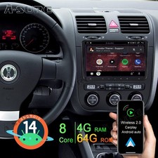 4+64G Android 14 Autoradio CarPlay Navi DSP für VW Golf VI VW Touran Passat Polo