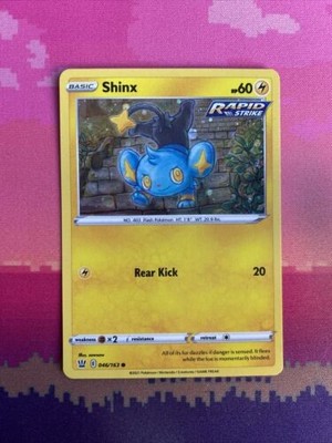 Pokemon Karte Shinx Kampfstile Cosmo Holo Common 046/163 Near Mint