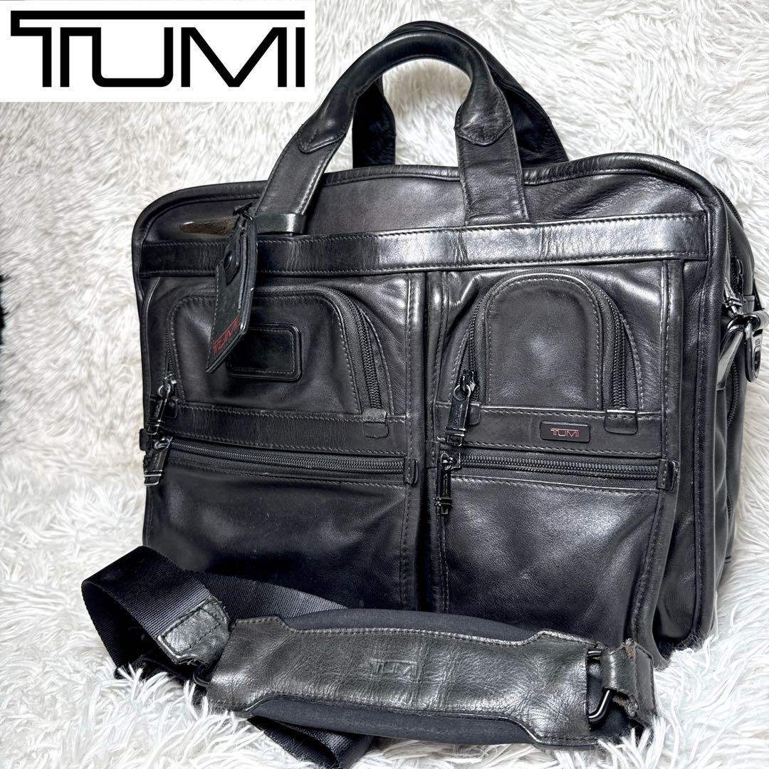 TUMI Alpha Expandable Organizer Computer Brief 2w… - image 1