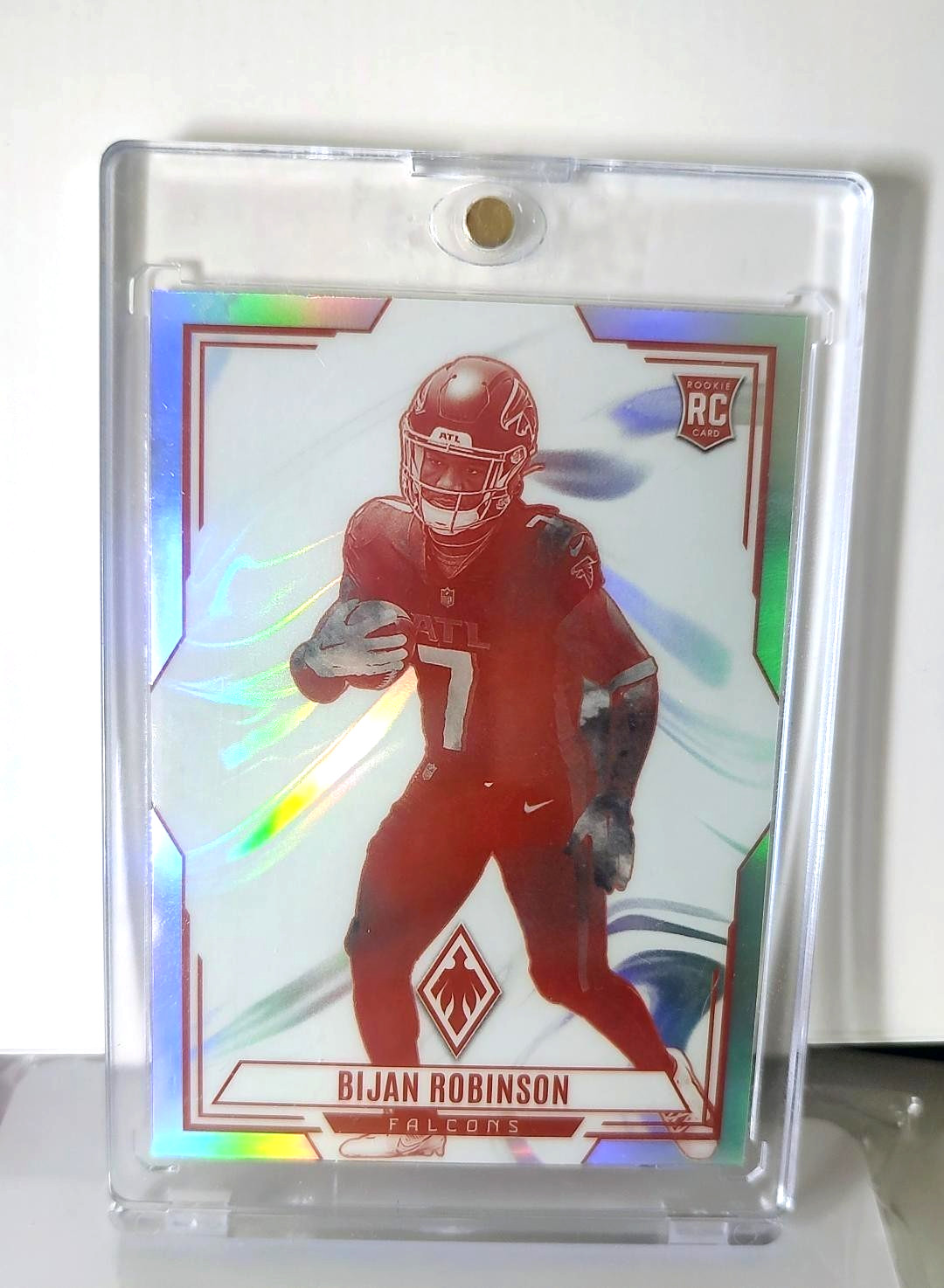 2023 Panini Phoenix - Contours Rookie Bijan Robinson Silver Seismic (RC) Falcons