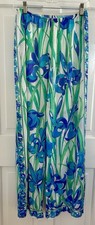 EMILIO PUCCI Formfit Rogers Iris Print Pants Size M Vintage