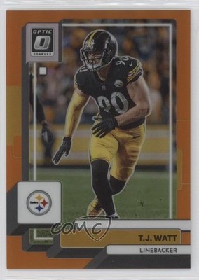 2022 Panini Donruss Optic Orange Prizm /199 TJ Watt #168 1i9m