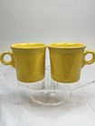 2 FIESTAWARE SUNFLOWER Yellow Tapered O Ring MUG Coffee 12oz Fiesta Ware HLC USA — photo 1