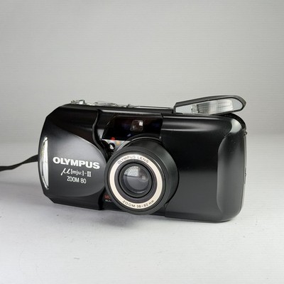 Filmkamera Olympus mju-II Zoom 80 schwarz Allwetter 35mm Point and Shoot getestet