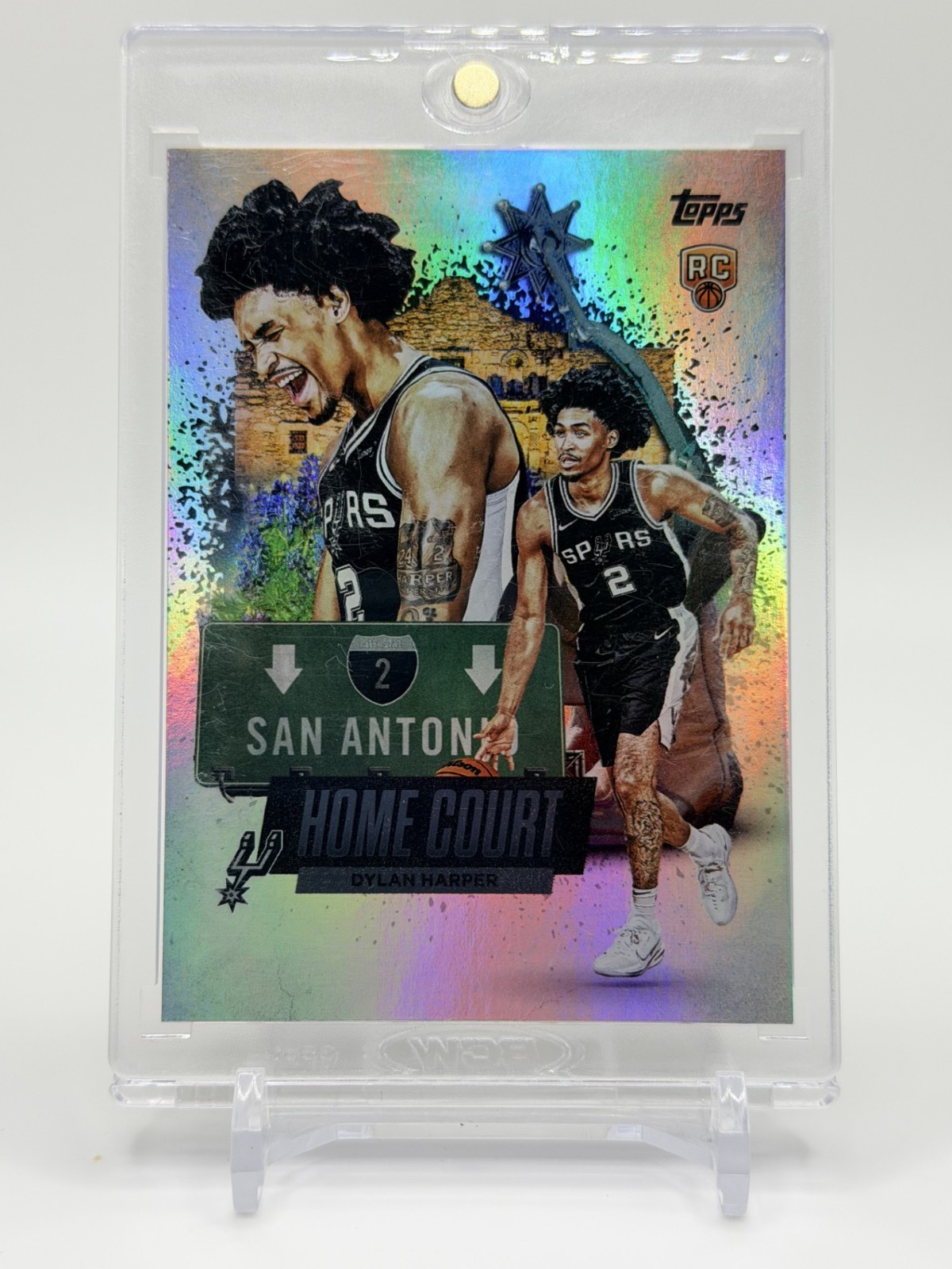 2025-26 Topps Dylan Harper Home Court Advantage Rookie RC HCA-9 SSP Spurs 1:2400