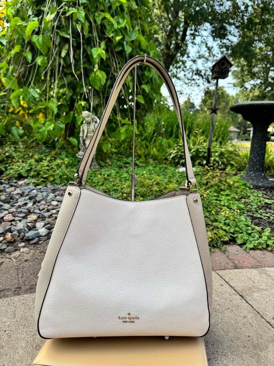 Kate Spade Leila Triple Medium Compartment Leather Shoulder Purse