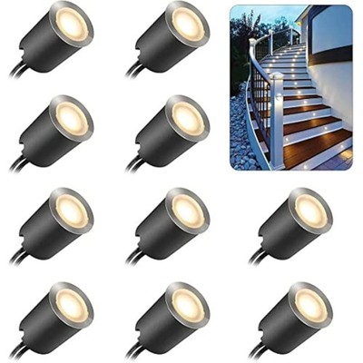 SMY Lighting 10er Pack Terrassenleuchten, LED Terrassenleuchten mit Schutzhülle