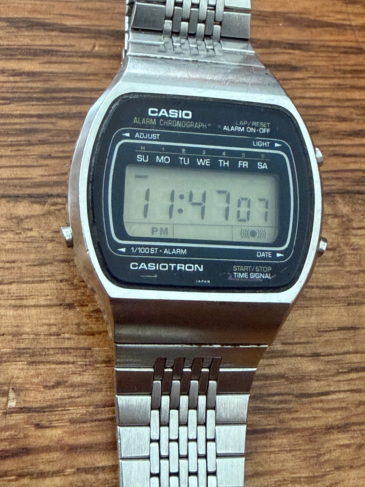 Vintage Casio Casiotron 46CS-28 DIgital LCD Watch 1970s