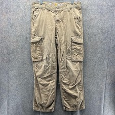 Carhartt Force Cargo Pants Mens 34x32 Beige Relaxed Fit Workwear Utility Ripstop