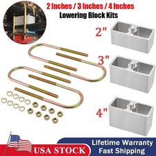 Universal 2 3 4 Drop With U-bolts Hardware Leaf Spring Lowering Block Kit Universal 2 3 4 Drop With U-bolts Hardware Leaf Spring Lowering Block Kit