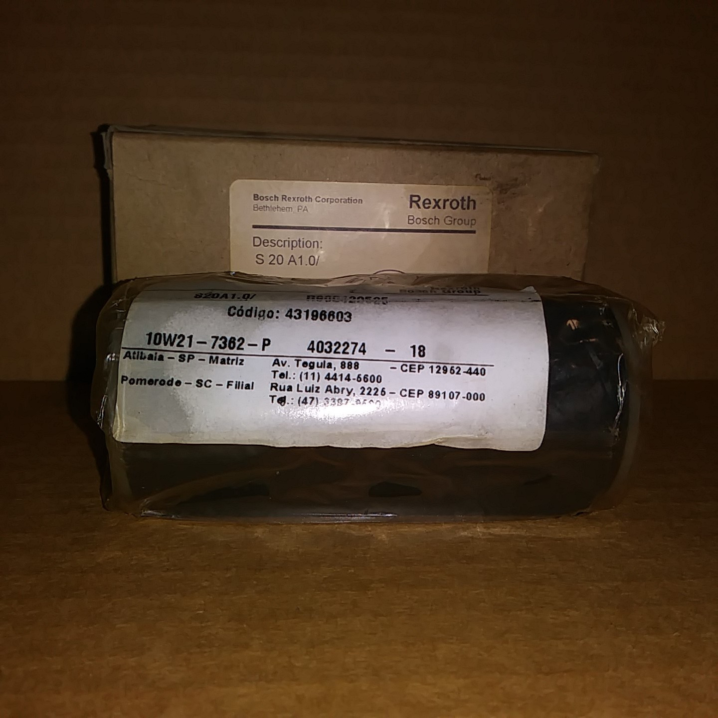 Rexroth S20A1.0 Check Valve-New In Box img