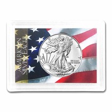 2026 1 oz Silver Eagle - w/Harris Holder, American Flag Design 73.53 per troy oz