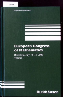 European Congress of Mathematic; Vol I. Barcelona July 10 - 14 2000.