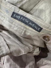 Zanella Saks Fifth Avenue 100% Linen Pants 34 x 30 
