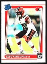 Greg Newsome II 2021 Donruss Optic Rated Rookie HOLO RC Cleveland Browns #252