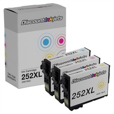 3PK T252XL220 T252XL320 T252XL420 for Epson 252XL Ink WorkForce WF-3620 WF-7710D