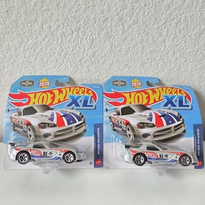 2026 Hot Wheels XL 2008 Dodge Viper SRT10 ACR 1:43 Scale set of 2