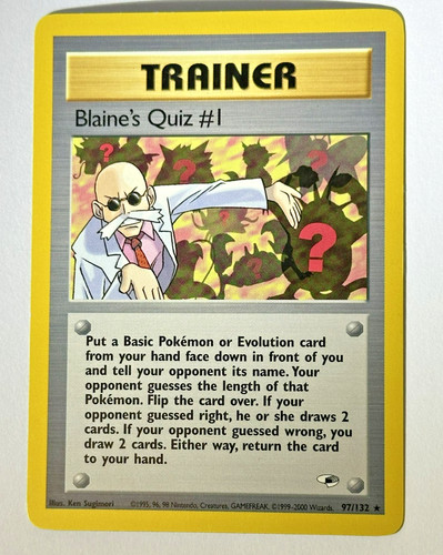 Blaine's Quiz #1 — Gym Heroes