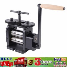 110mm Manual Rolling Mill Machine Wire Flat Pattern Sheet Metal Jewelry Tool US