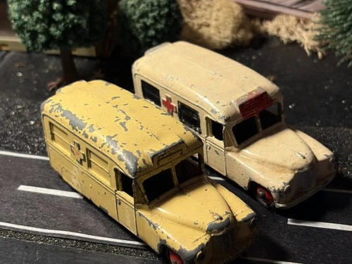 VINTAGE DINKY TOYS DAIMLER AMBULANCES X 2