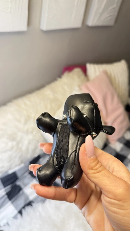 Bulldog Llavero,Llavero Cuero PU Creativo Lindo Animal Llavero Dije Perro Foto 4 de 4