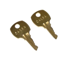 2 - C415A Replacement Cabinet Drawer Lock Brass Keys fit CompX National