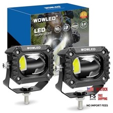 2.8 Inch Cube LED Spotlight, 2 Pack White Light Color Off Road Driving Lights