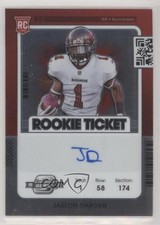 2021 Panini Contenders Optic Rookie Ticket RPS Auto Jaelon Darden #135 Auto v9t