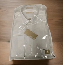 Michael Michael Kors Men  s White Long Sleeve Regular Fit Shirt 15 1/2" 34/35