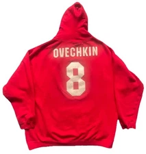 Old Time Sports NHL Washington Capitals Hoodie Men’s 3XL Red Alex Ovechkin Pullo