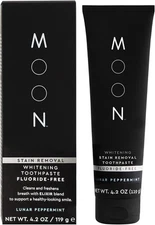 MOON Fluoride Free Toothpaste - Stain Removal Teeth 4.2 Ounce (Pack of 1) 