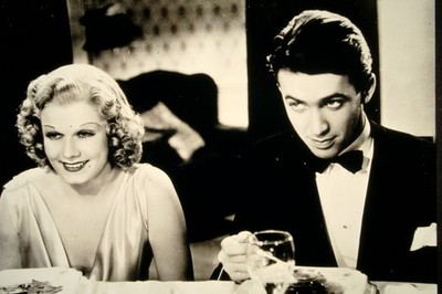 Filmdia Jean Harlow, James Stewart Movie Slide 35mm L-M3-35