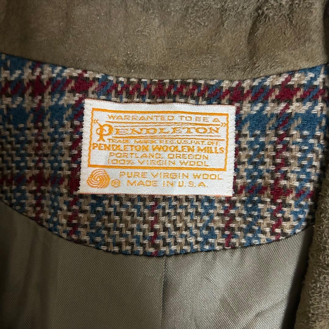 Pendleton 70s British Pattern Tailored Jacket Sue… - image 2