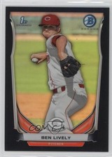 2014 Bowman Prospects Chrome Black Refractor 73/99 Ben Lively #BCP66 9u7