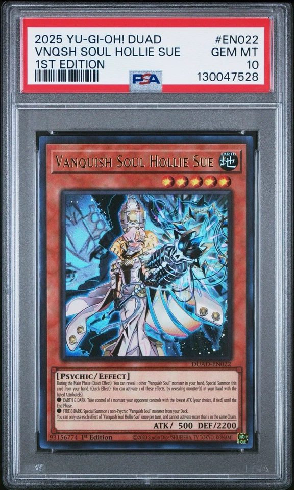PSA 10 Vanquish Soul Hollie Sue DUAD-EN022 Duelist's Advance Rare Yugioh MINT - Image 3 of 4