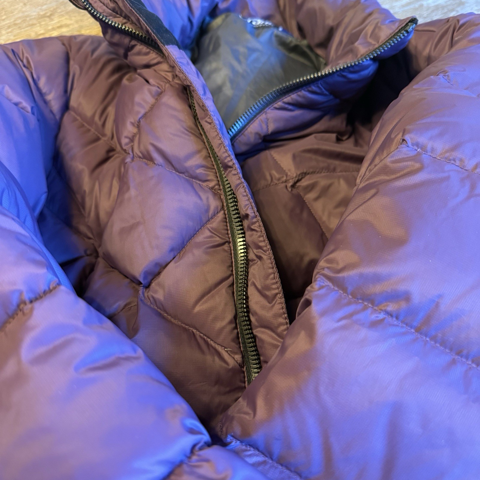 Crane Performance Purple Down/feather Puffer Jack… - image 5