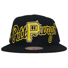Pittsburgh Pirates Mitchell  Ness MLB Snapback Hat Cap 3D Logo Side Logo NWT