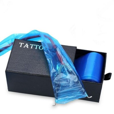 100x Tattoo Clip-Cord Kabel Schutzhülle Sleeves Einweg Schutz Clipcord Bag Cover