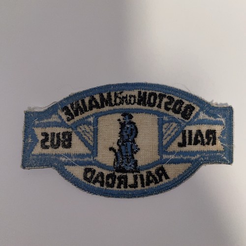 Patch bouclier ferroviaire et bus historique 3-1/2" Boston and Maine Railroad - Photo 4/4