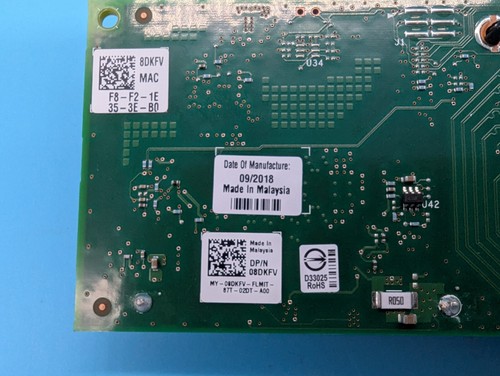 Dell Intel XL710-QDA2 Dual Port - 40Gbps QSFP+ PCIe-x8 Low Profile 8DKFV 08DKFV - Picture 3 of 4