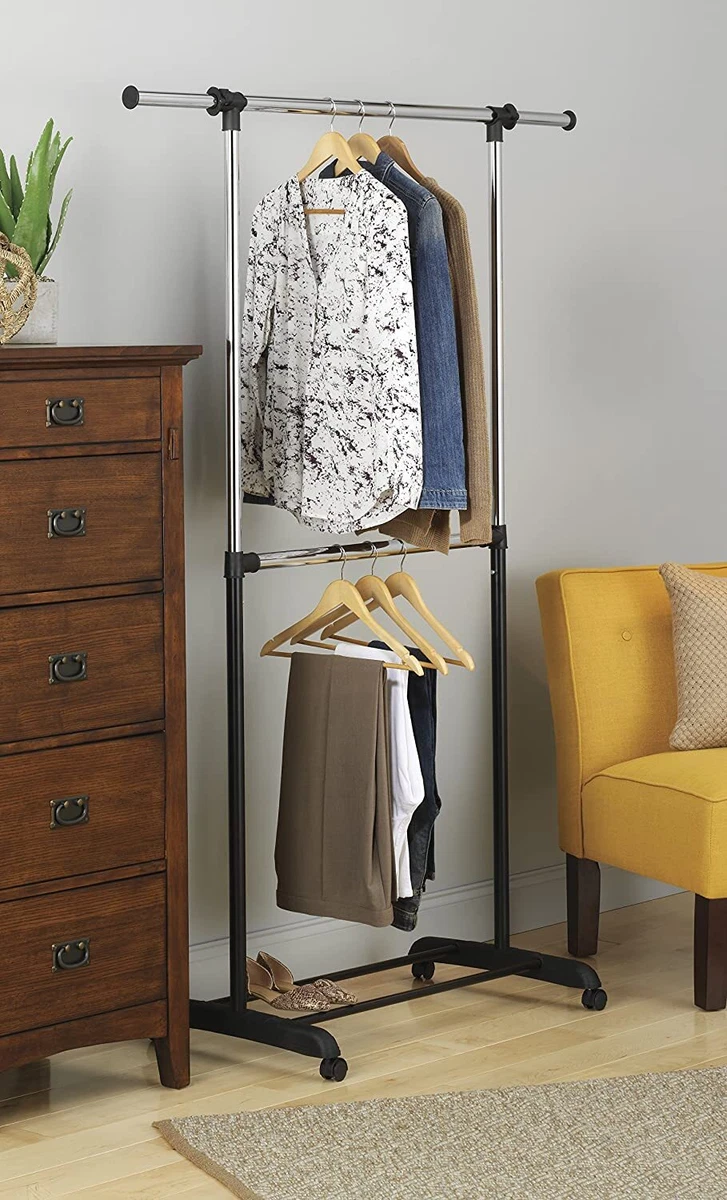 Whitmor Metal Double Rod & 5-Shelf Closet Organizer